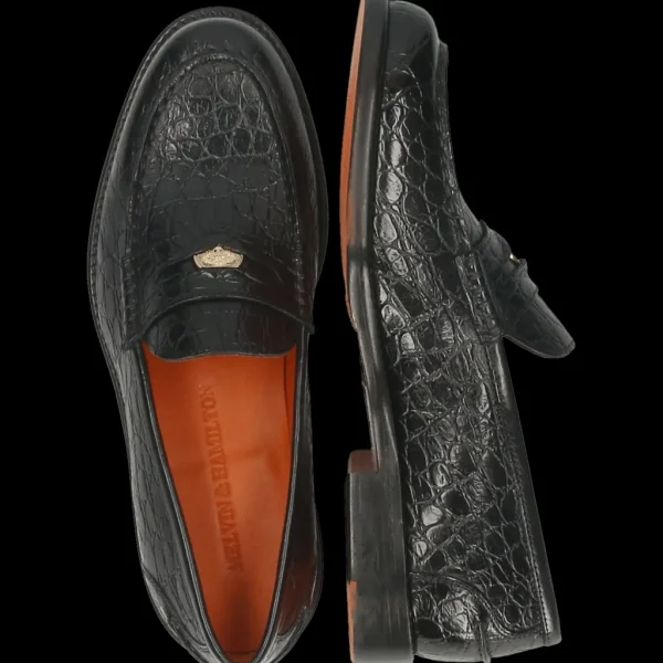 Melvin & Hamilton Loafers^Gianna 3 Zwart