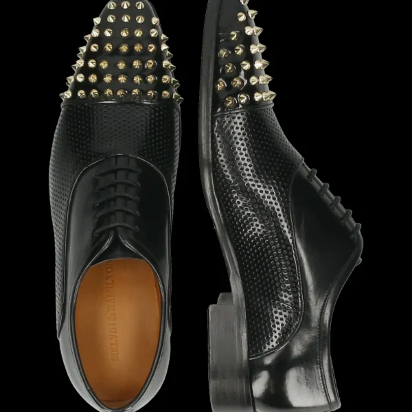 Melvin & Hamilton Oxfords^Lance 23 Zwart