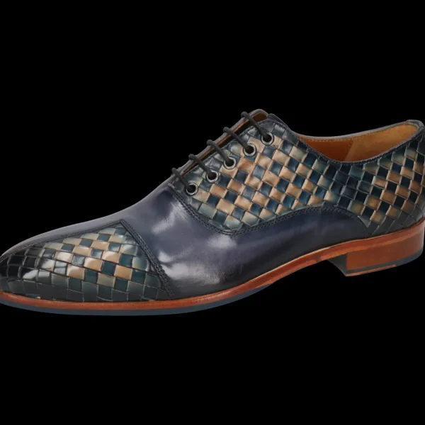 Melvin & Hamilton Oxfords^Lewis 61 Blauw