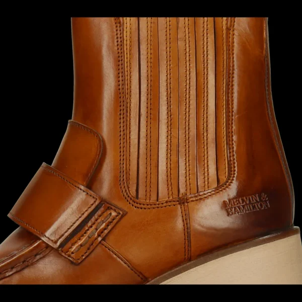 Melvin & Hamilton Hakken | Enkellaarzen^Paisley 3 Bruin