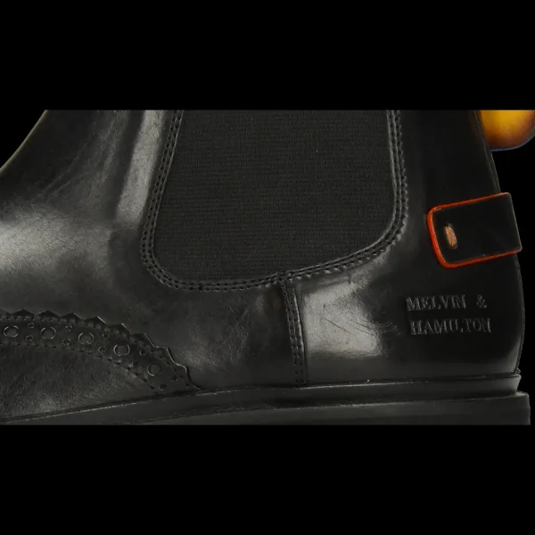 Melvin & Hamilton Enkellaarzen^Pierce 26 Zwart