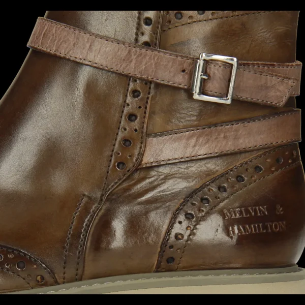 Melvin & Hamilton Enkellaarzen^Selina 25 Taupe